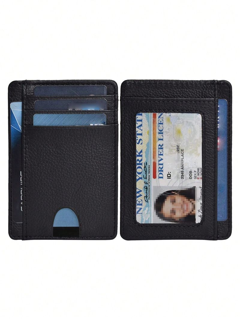 Pu Card Bag Wallet Id Credit Bank Card Holder For Men Business Card Cover Multi Card Slot