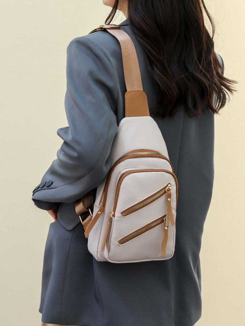 Mini Fanny Pack Zipper Adjustable-strap Multi-compartment