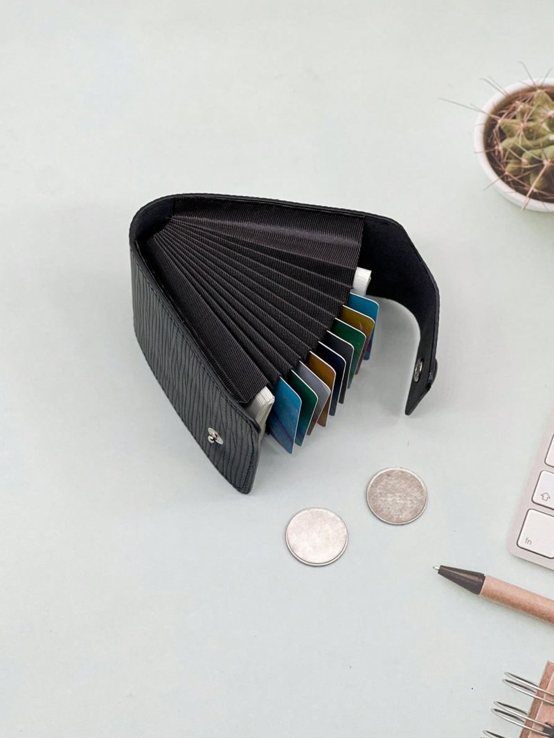 Black Multiple Card Slots Portable For Daily