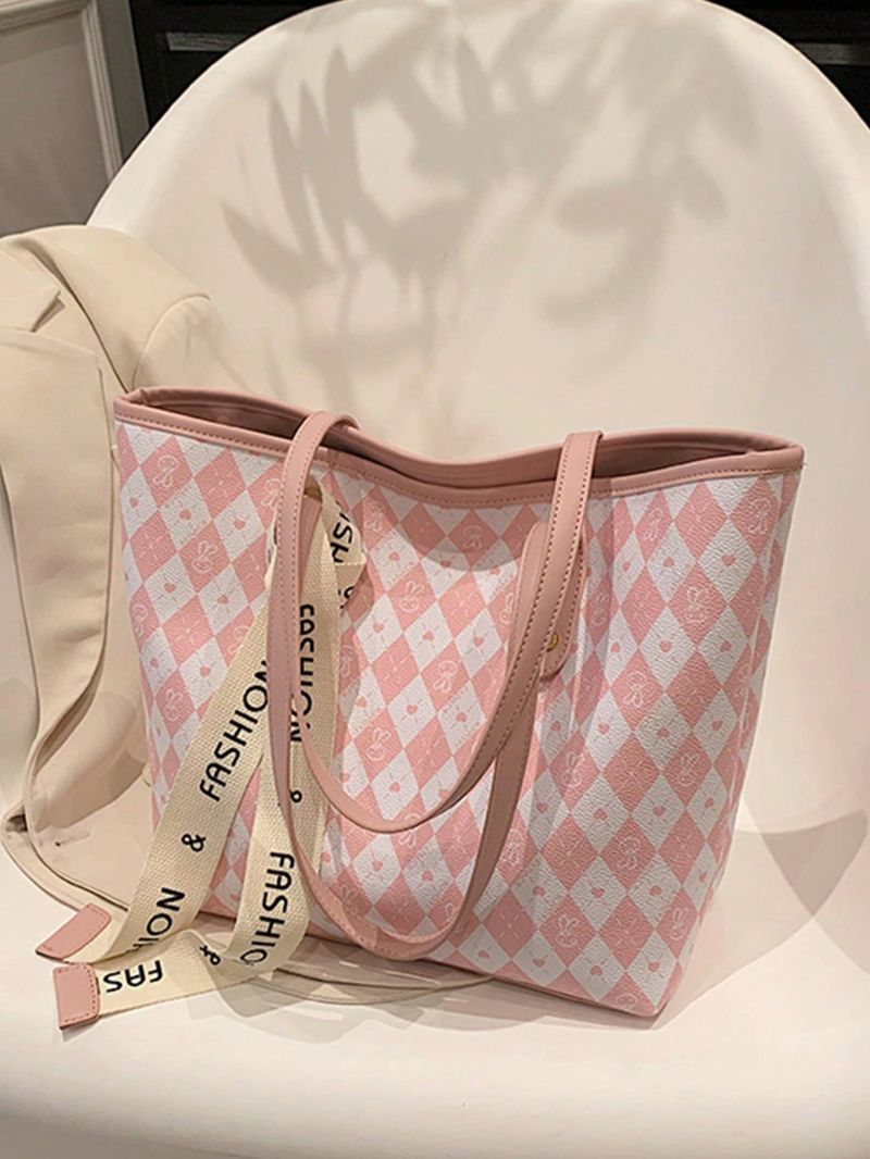 Medium Square Bag Colorblock Geometric & Cartoon Graphic