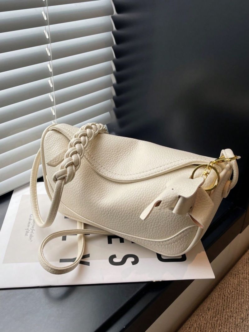 Small Shoulder Bag Solid Color Minimalist Style