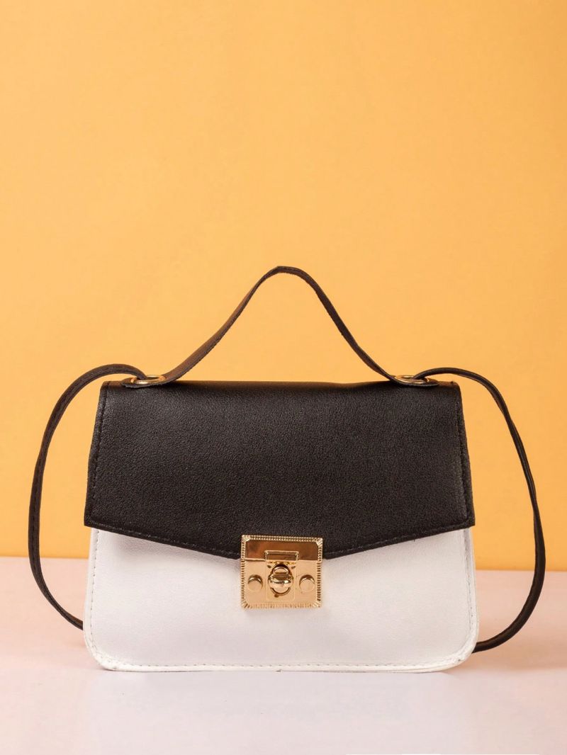 Mini Two Tone Flap Square Bag Fashion