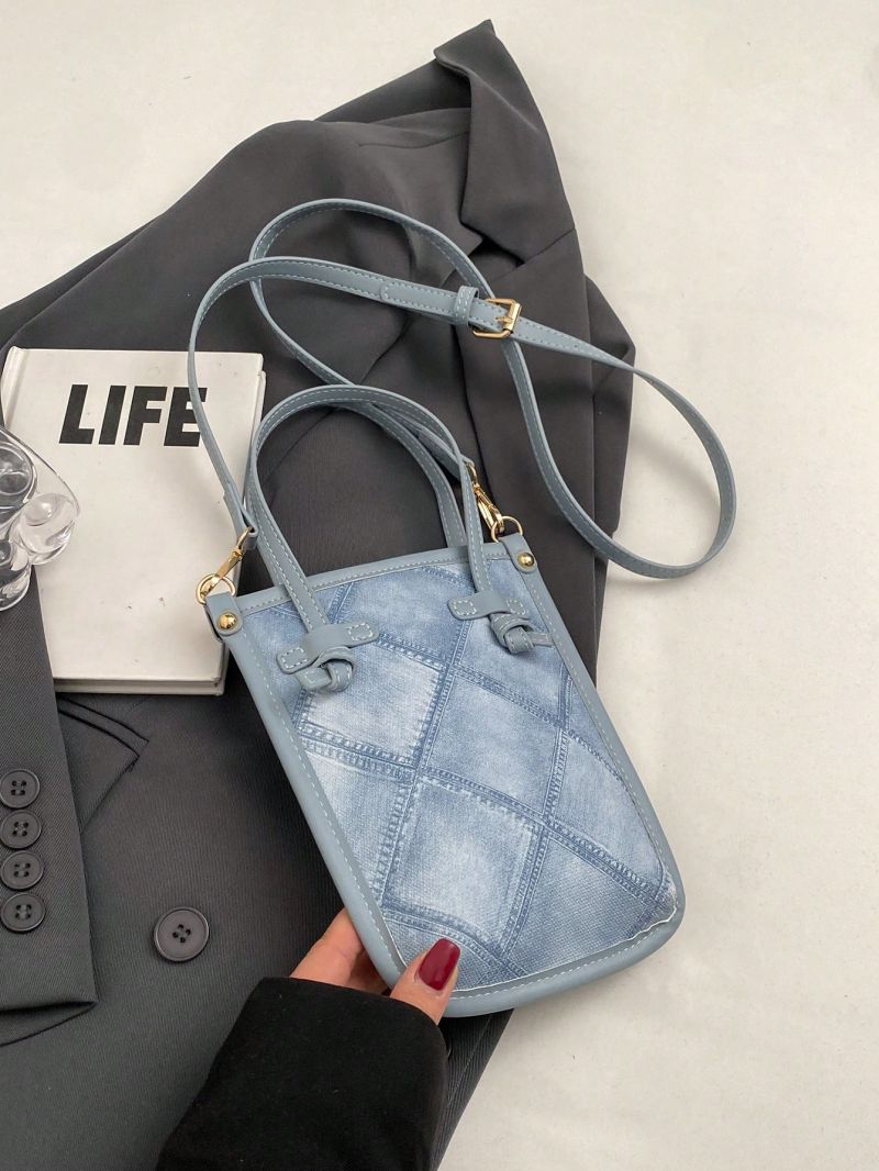 Mini Quilted Double Handle Square Bag Double Handle