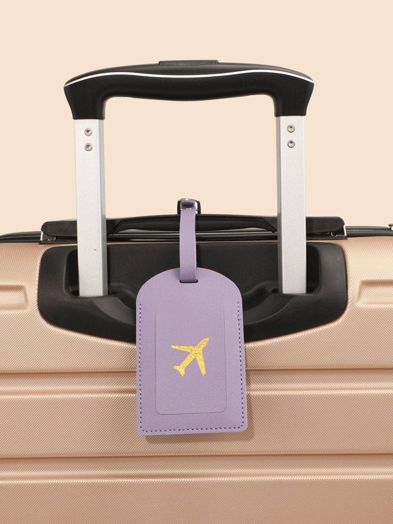 PU Luggage Tag Plane Detail