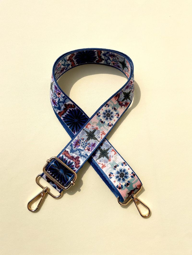 Adjustable Flower Pattern Bag Strap For Women Shoulder Messenger Bag Adjustable Wide Strap
