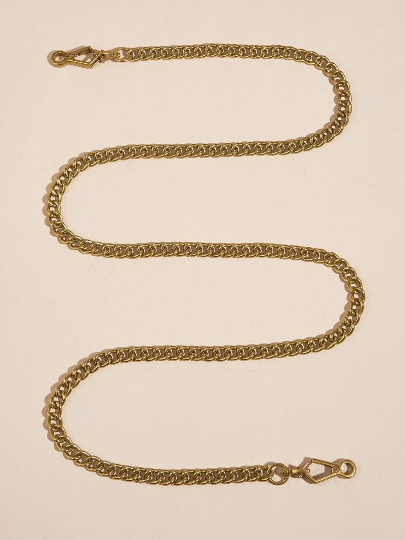 Silver Chain Bag Strap Removable For Handbag DIY Bag Accessories Bag Clasp Shoulder Bag Chain