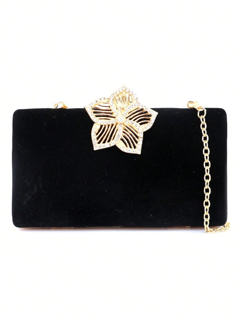 Mini Rhinestone Decor Chain Evening Bag For Prom