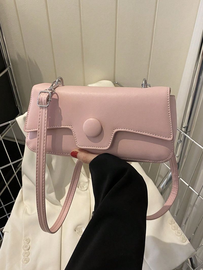 Minimalist Flap Square Bag Adjustable Strap Small