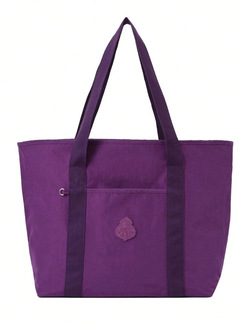 Minimalist Shoulder Tote Bag Large Capacity Purple