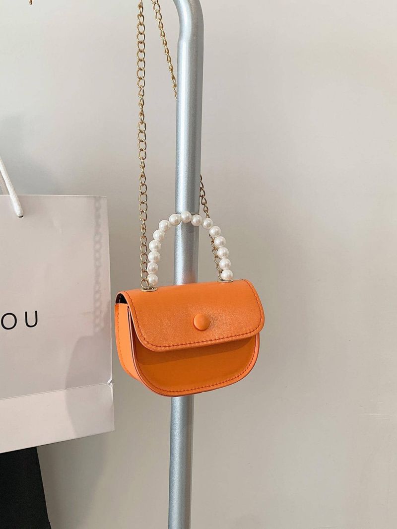 Simple Flap Purse, Women's Trendy Saddle Bag, Cute Solid Color Bag