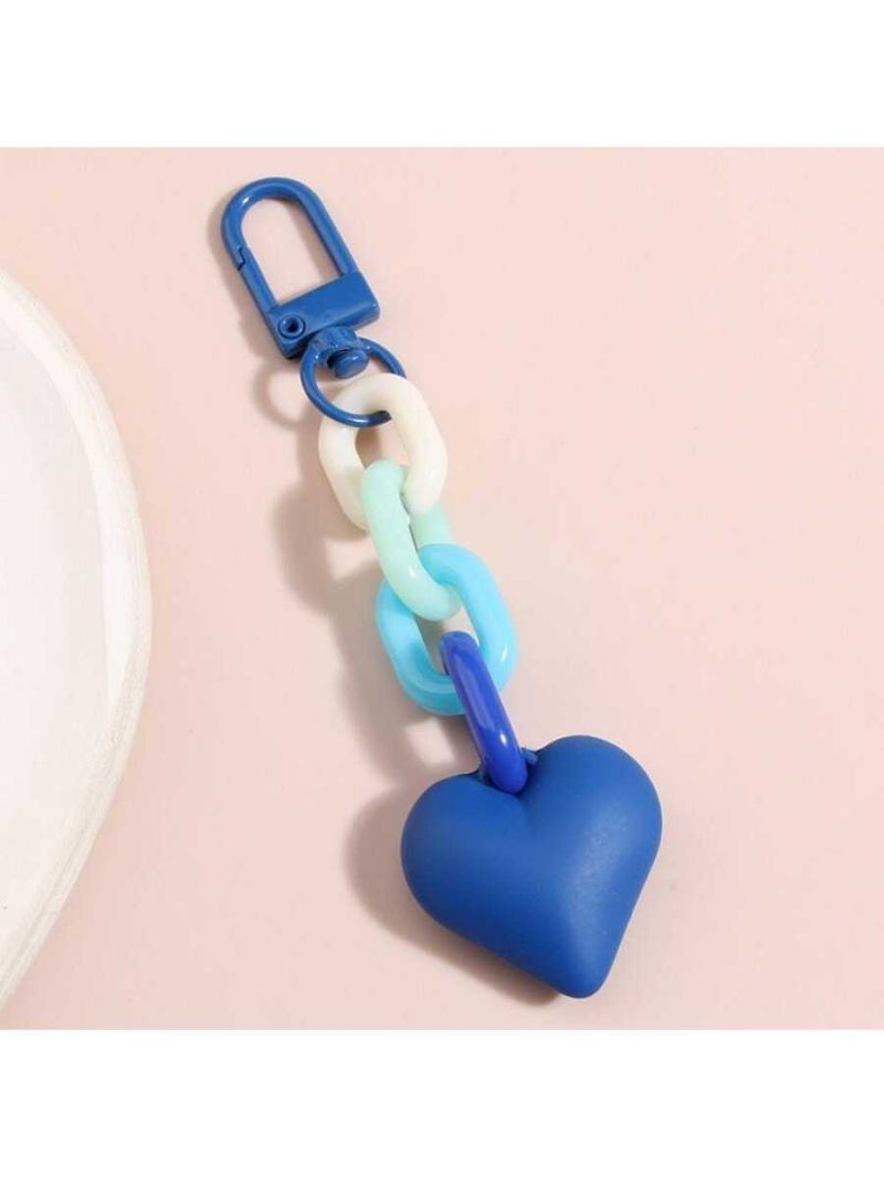 Colorful Heart Shaped Bag Charm