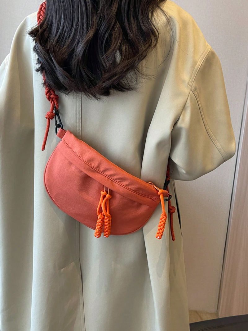 Orange Fanny Pack Casual Adjustable Strap For Daily Use